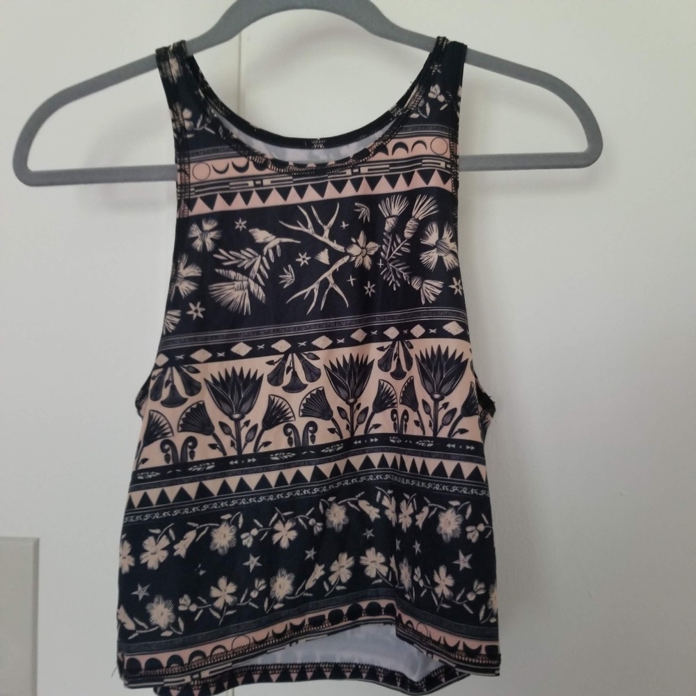 Tiki Women's Recycled Yoga Crop Tank Top